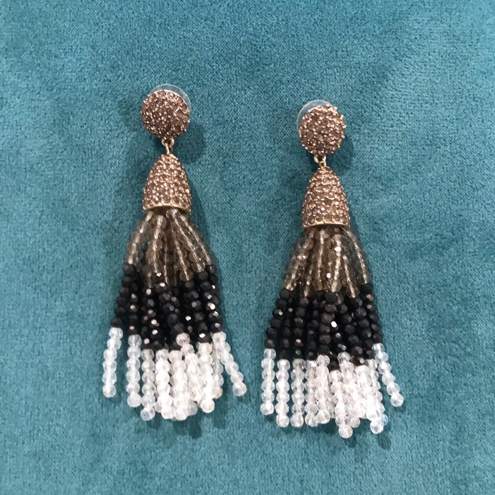 BaubleBar Colorblock Tassel Earrings